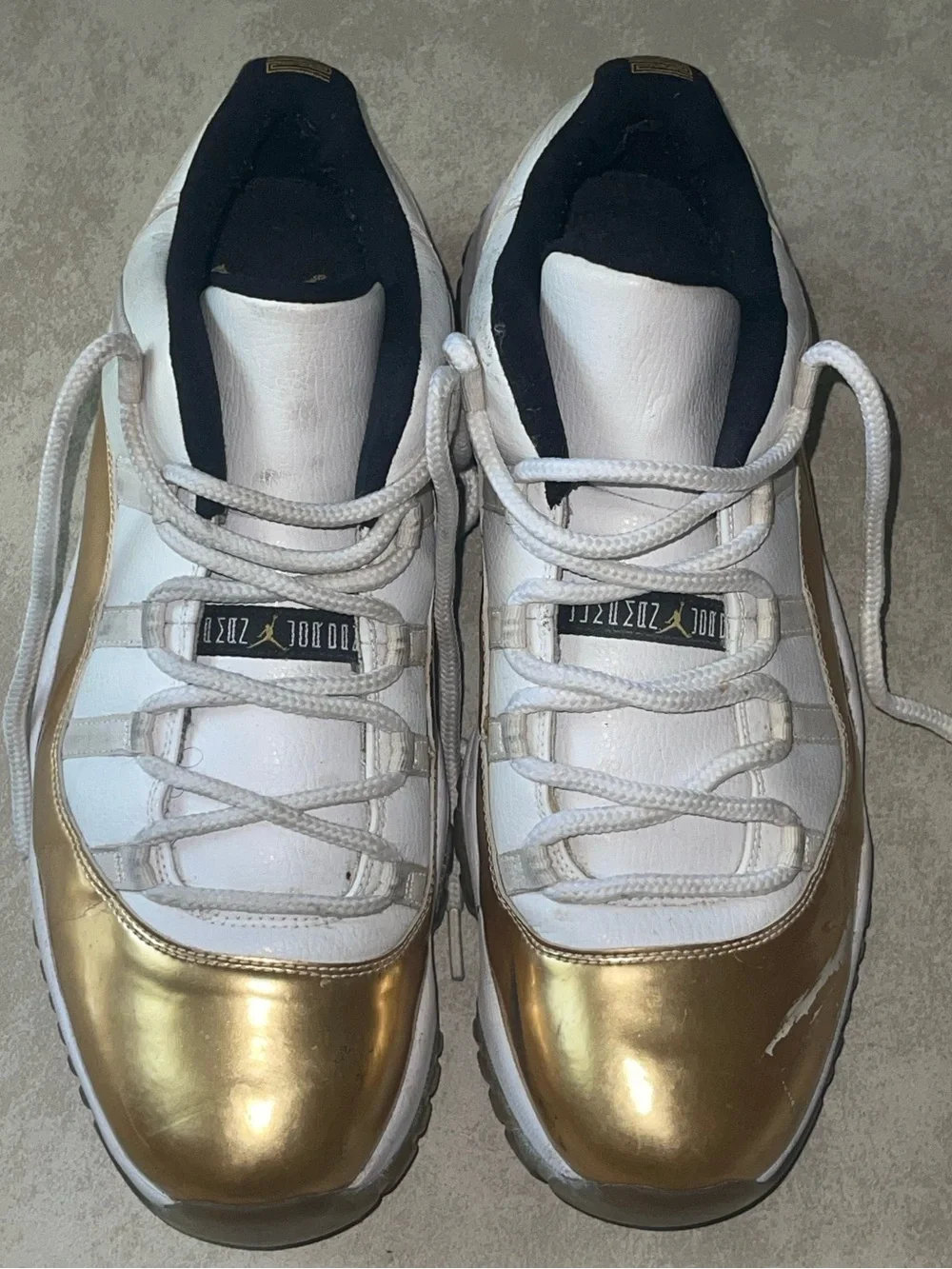 Nike Jordan 11 Retro Low Closing Ceremony White Gold size 13
